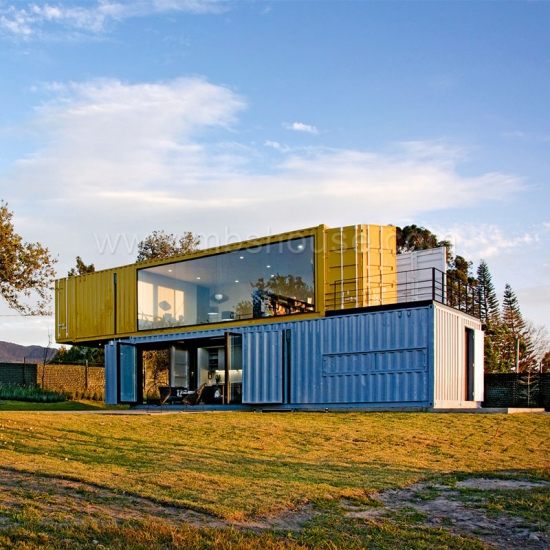 O contentor pré-fabricado modular de 20ft abriga a casa luxuosa da casa de campo