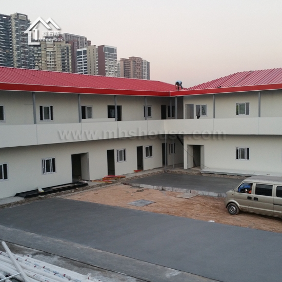 casa de estilo pré-fabricada modular de fábrica de china no canteiro de obras